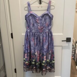 Purple and Pink summer dress size 10. EUC